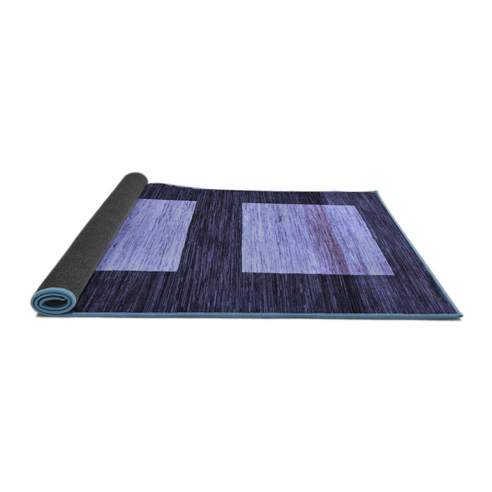Sideview of Oriental Blue Modern Rug, abs16blu