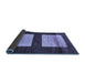 Sideview of Oriental Blue Modern Rug, abs16blu