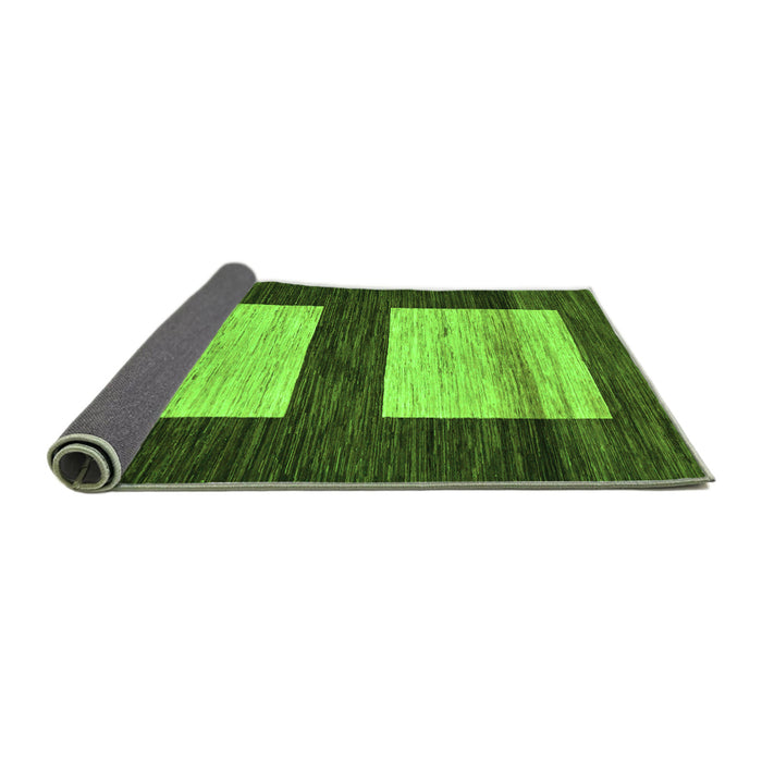 Sideview of Oriental Green Modern Rug, abs16grn