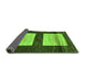 Sideview of Oriental Green Modern Rug, abs16grn