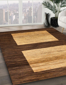 Machine Washable Abstract Night Red Rug in a Family Room, wshabs16