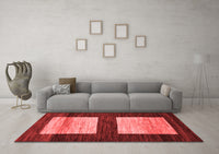 Machine Washable Oriental Red Modern Rug, wshabs16red