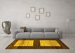 Machine Washable Oriental Yellow Modern Rug in a Living Room, wshabs16yw