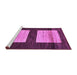 Sideview of Machine Washable Oriental Purple Modern Area Rugs, wshabs16pur