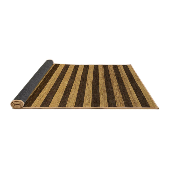 Sideview of Abstract Bakers Brown Modern Rug, abs1700