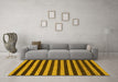 Machine Washable Abstract Yellow Modern Rug in a Living Room, wshabs1700yw