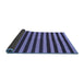 Sideview of Abstract Blue Modern Rug, abs1700blu