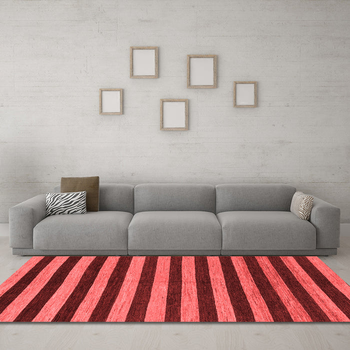 Modern Red Washable Rugs