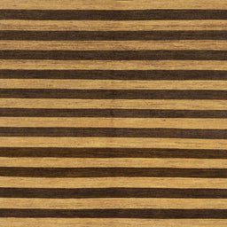 Square Machine Washable Abstract Bakers Brown Rug, wshabs1700