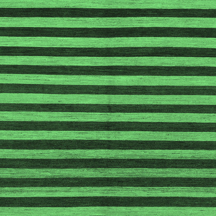 Square Machine Washable Abstract Emerald Green Modern Area Rugs, wshabs1700emgrn