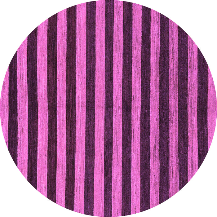 Round Machine Washable Abstract Purple Modern Area Rugs, wshabs1700pur