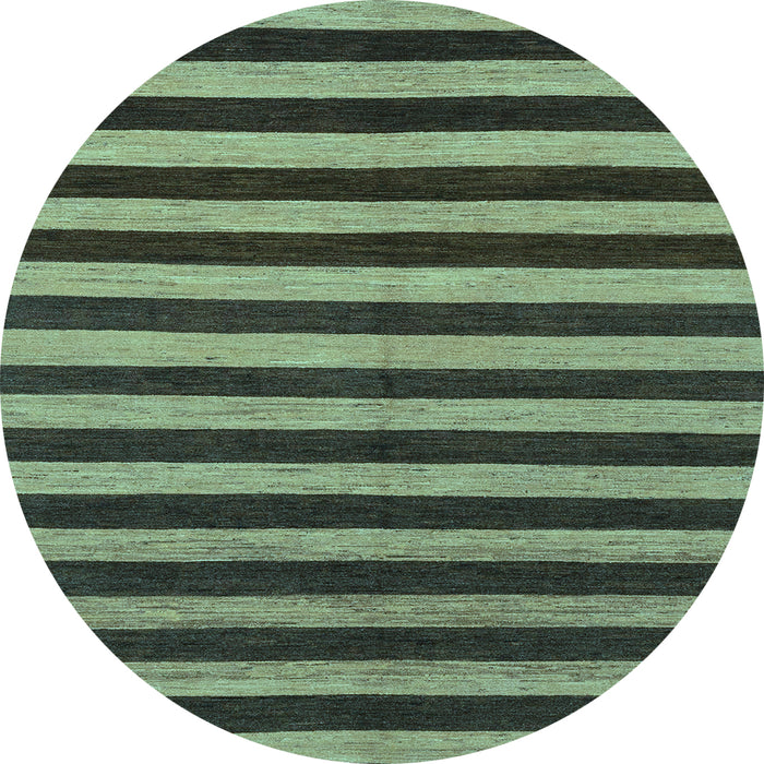 Round Machine Washable Abstract Light Blue Modern Rug, wshabs1700lblu