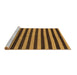 Sideview of Machine Washable Abstract Brown Modern Rug, wshabs1700brn