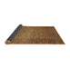 Sideview of Abstract Saddle Brown Modern Rug, abs1701