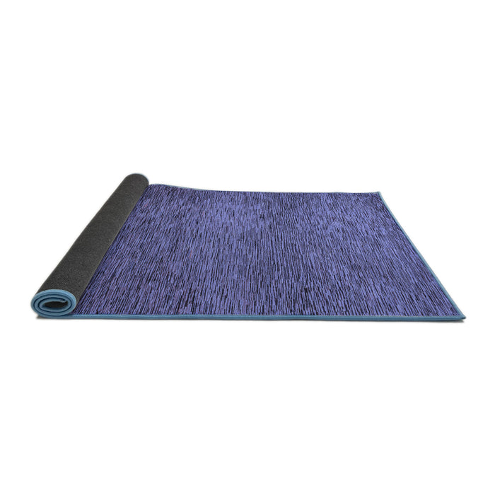 Sideview of Abstract Blue Modern Rug, abs1701blu