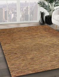 Abstract Saddle Brown Modern Rug, abs1701