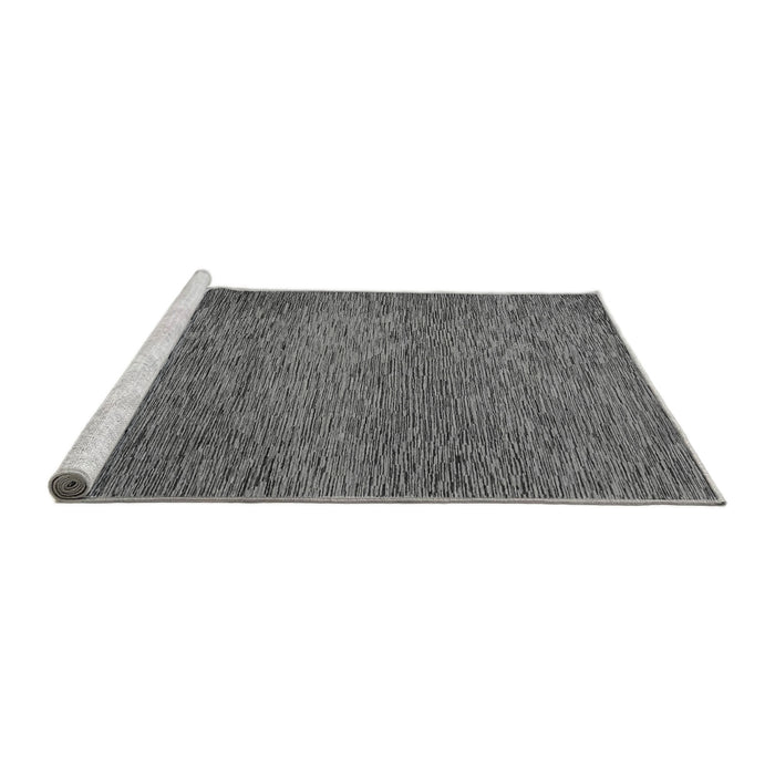 Sideview of Machine Washable Abstract Gray Modern Rug, wshabs1701gry
