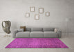 Machine Washable Abstract Purple Modern Area Rugs in a Living Room, wshabs1701pur