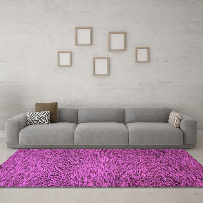 Machine Washable Abstract Purple Modern Area Rugs in a Living Room, wshabs1701pur