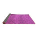 Sideview of Abstract Purple Modern Rug, abs1701pur