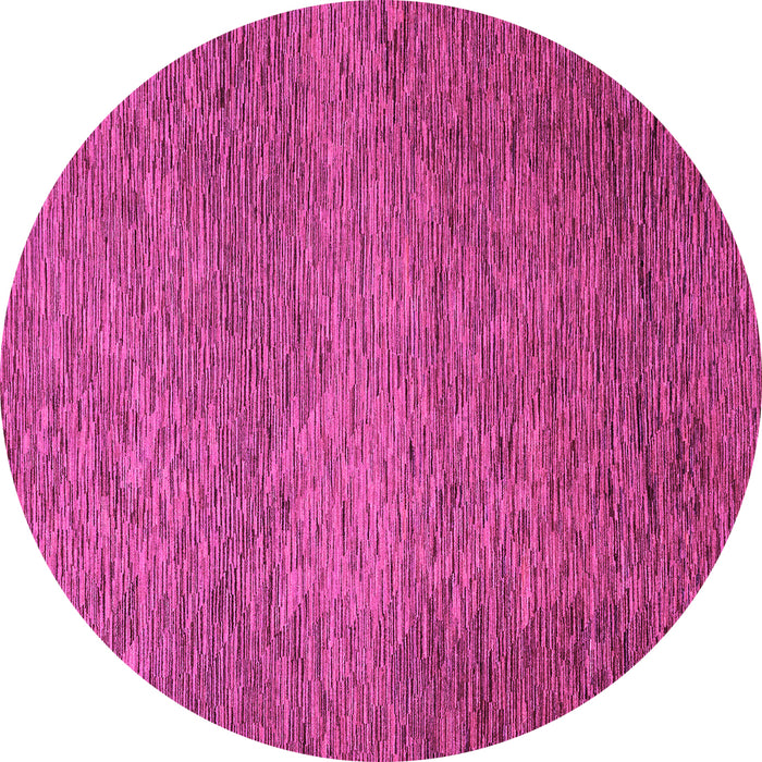 Round Machine Washable Abstract Pink Modern Rug, wshabs1701pnk
