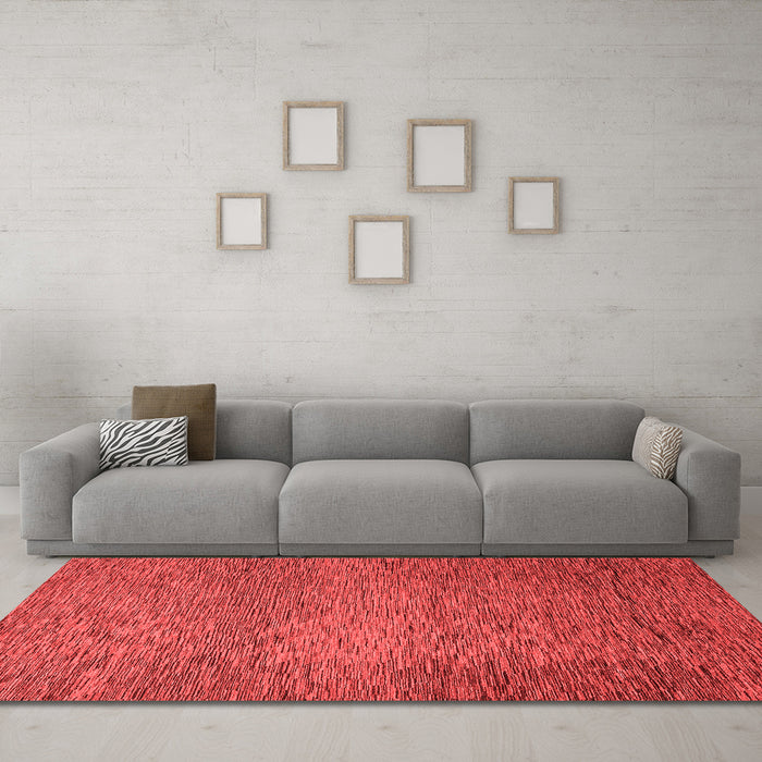 Modern Red Washable Rugs