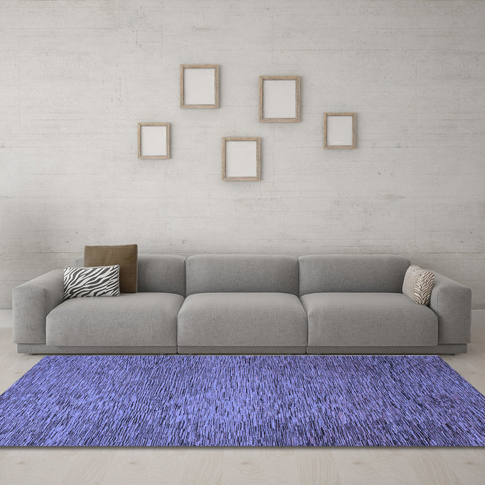 Machine Washable Abstract Blue Modern Rug in a Living Room, wshabs1701blu