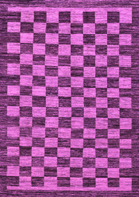 Checkered Purple Modern Rug, abs1702pur