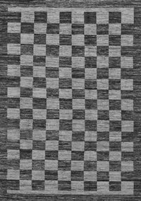 Checkered Gray Modern Rug, abs1702gry