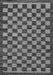 Checkered Gray Modern Rug, abs1702gry