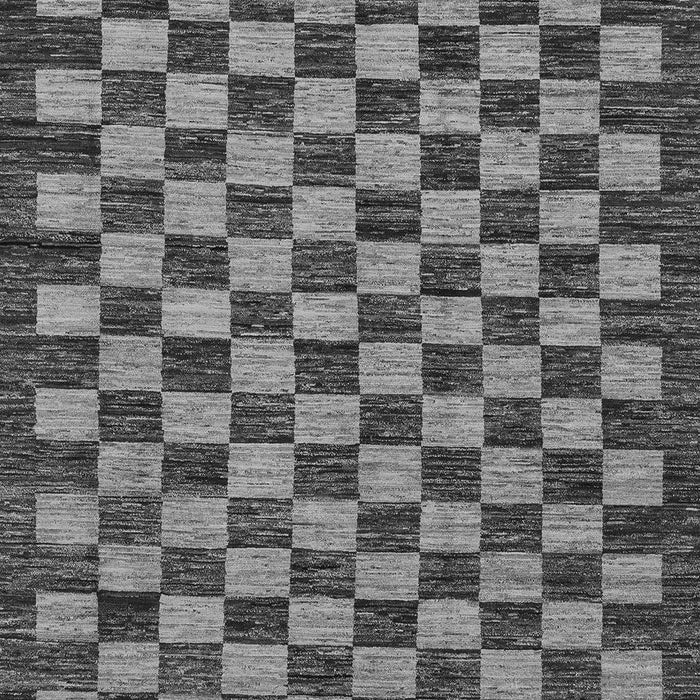Checkered Gray Modern Rug, abs1702gry