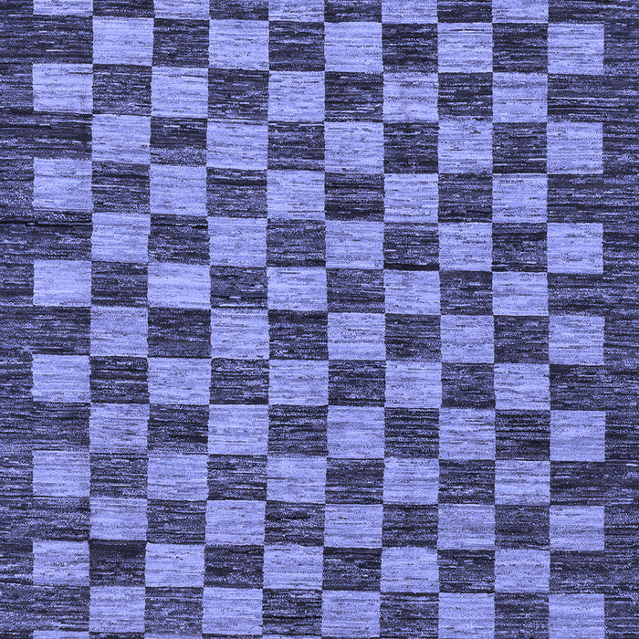 Checkered Blue Modern Rug, abs1702blu