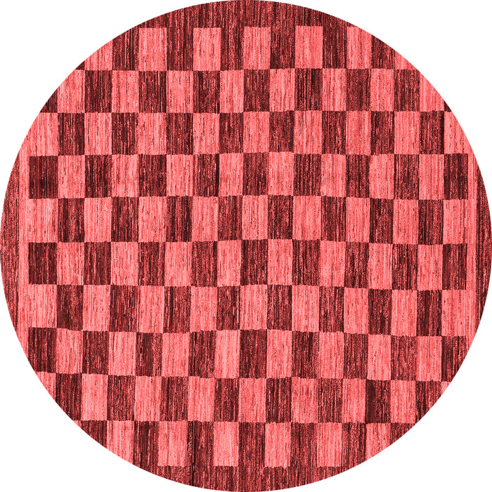 Checkered Red Modern Rug, abs1702red