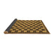 Sideview of Checkered Brown Modern Rug, abs1702brn