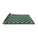 Sideview of Checkered Light Blue Modern Rug, abs1702lblu