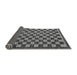 Sideview of Checkered Gray Modern Rug, abs1702gry