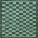 Square Checkered Light Blue Modern Rug, abs1702lblu