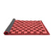 Checkered Red Modern Area Rugs