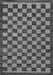 Machine Washable Checkered Gray Modern Rug, wshabs1702gry