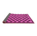 Sideview of Checkered Pink Modern Rug, abs1702pnk