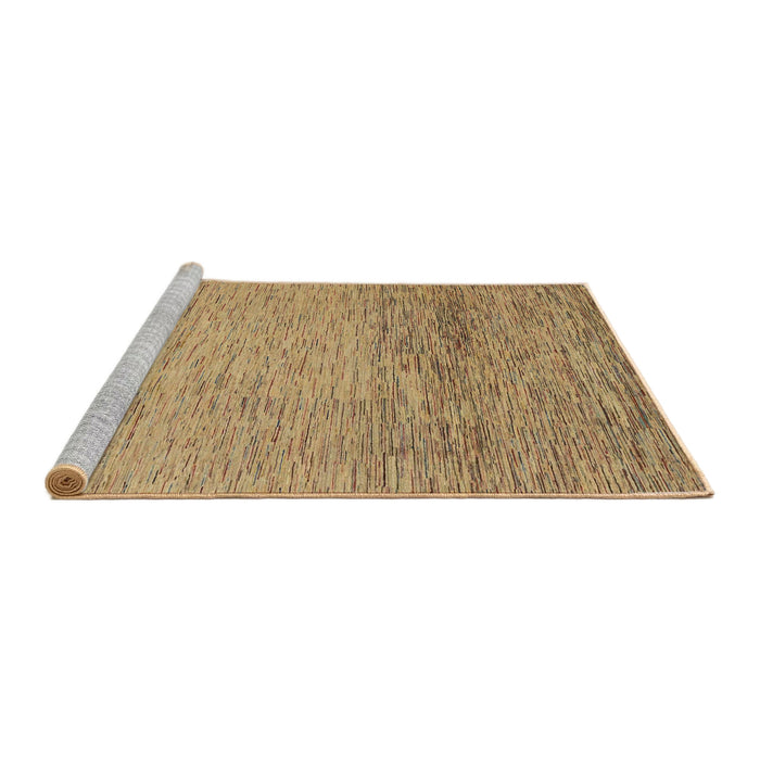Sideview of Machine Washable Abstract Light Brown Rug, wshabs1703