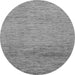 Round Machine Washable Abstract Gray Modern Rug, wshabs1703gry