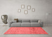 Modern Red Washable Rugs