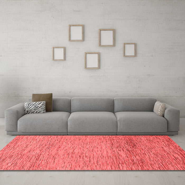 Modern Red Washable Rugs