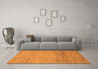 Machine Washable Abstract Orange Modern Rug, wshabs1703org