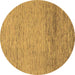 Round Abstract Brown Modern Rug, abs1703brn