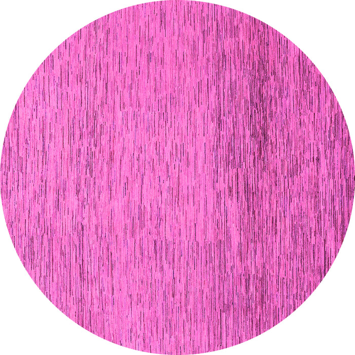 Round Abstract Pink Modern Rug, abs1703pnk