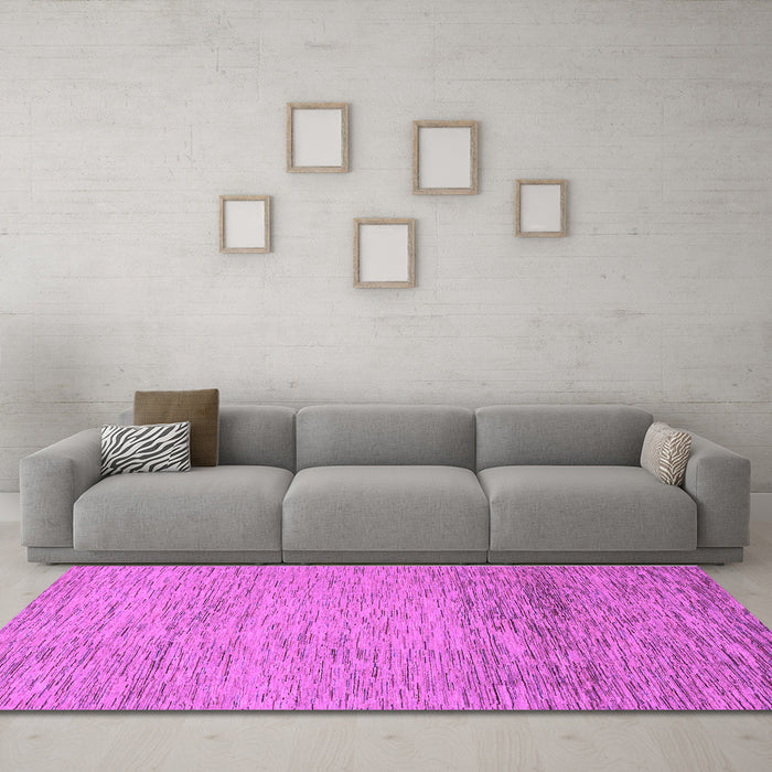 Machine Washable Abstract Purple Modern Area Rugs in a Living Room, wshabs1703pur