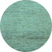 Round Machine Washable Abstract Light Blue Modern Rug, wshabs1703lblu