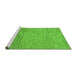 Sideview of Machine Washable Abstract Green Modern Area Rugs, wshabs1703grn